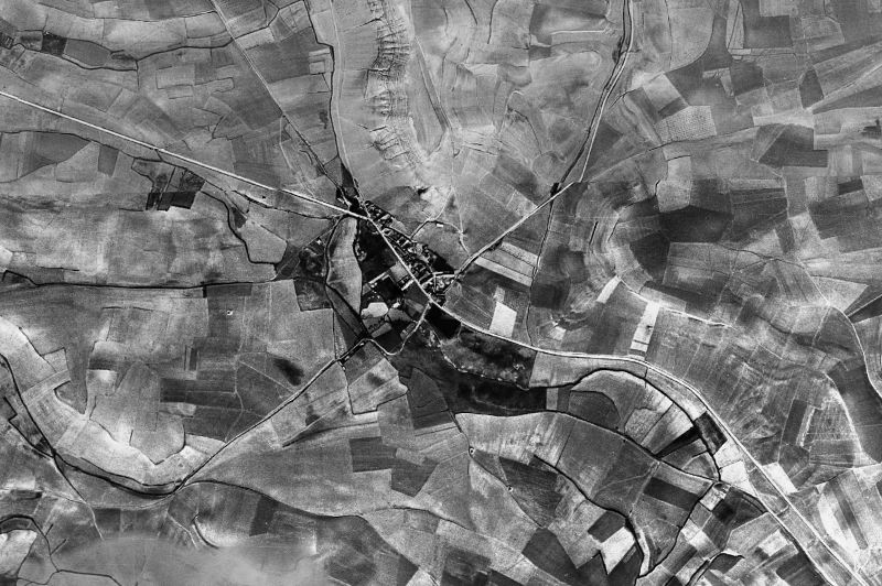 Ortofoto de 1956-1957 del núcleo de Torrecilla de la Torre