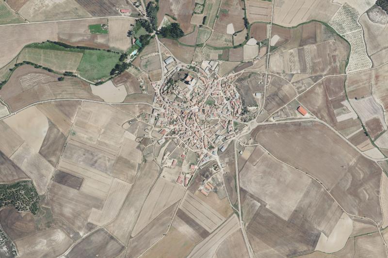 Ortofoto actual del núcleo de Torrelobatón