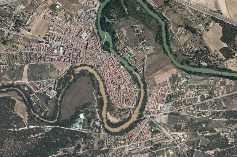 Ortofoto actual del núcleo de Tudela de Duero