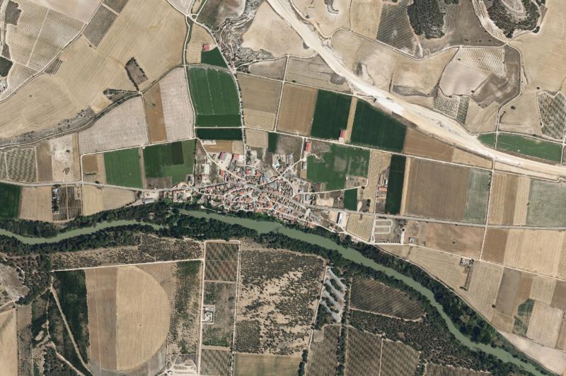 Ortofoto actual del núcleo de Valbuena de Duero