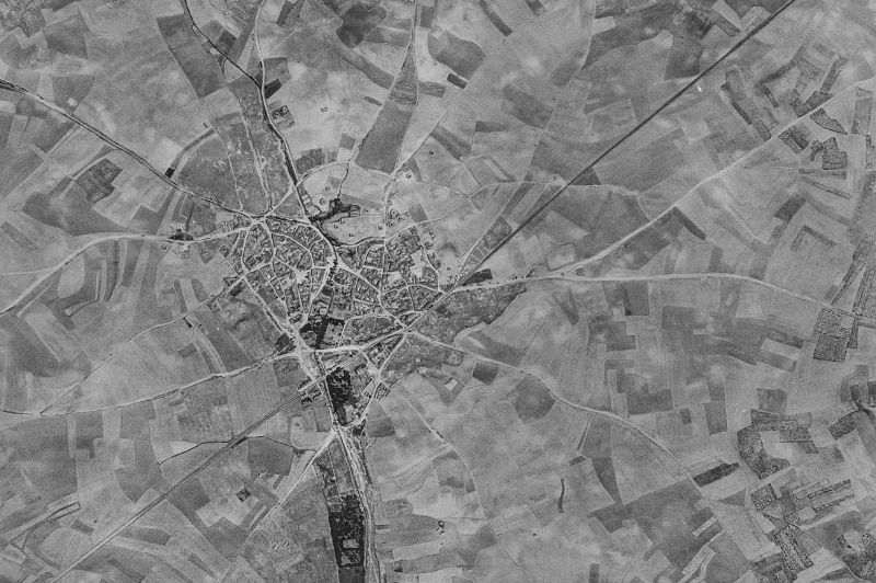 Ortofoto de 1956-1957 del núcleo de Valdunquillo