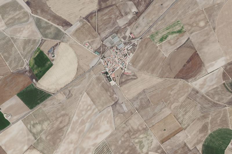 Ortofoto actual del núcleo de Velascálvaro