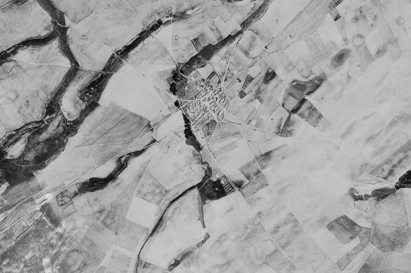 Ortofoto de 1956-1957 del núcleo de Velascálvaro