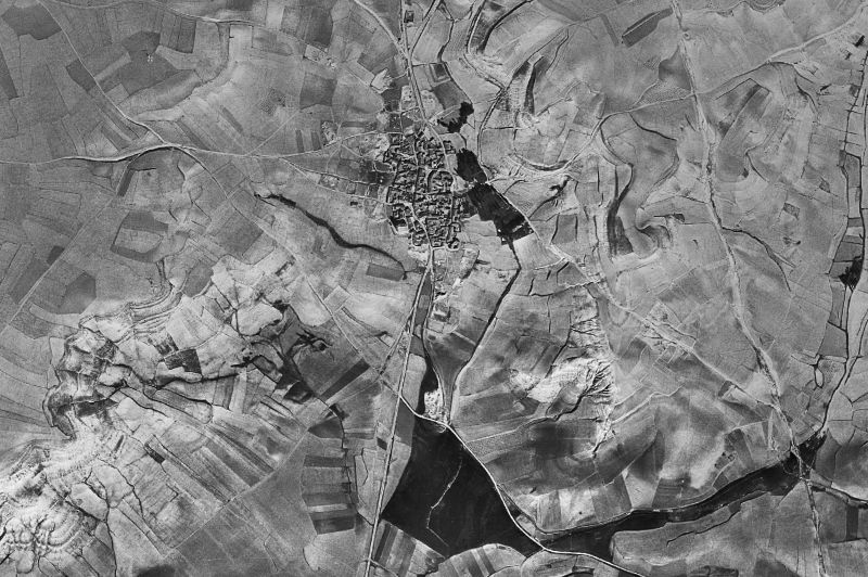 Ortofoto de 1956-1957 del núcleo de Velilla