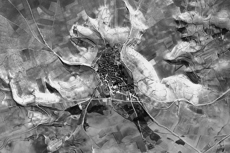 Ortofoto de 1956-1957 del núcleo de Velliza