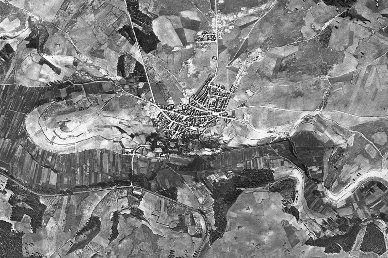 Ortofoto de 1956-1957 del núcleo de Viloria