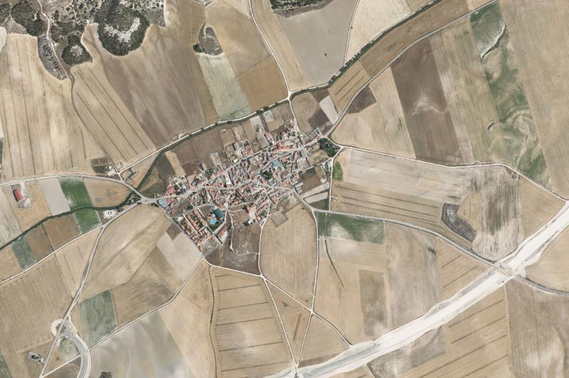 Ortofoto actual del núcleo de Villabáñez