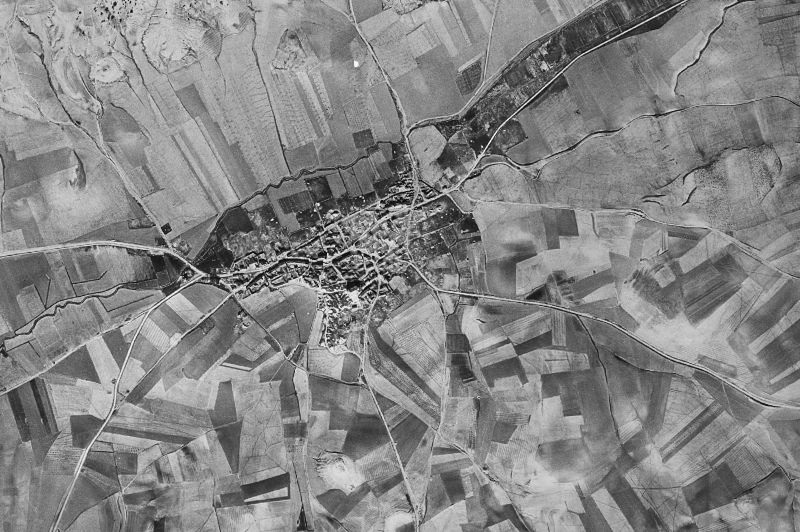 Ortofoto de 1956-1957 del núcleo de Villabáñez