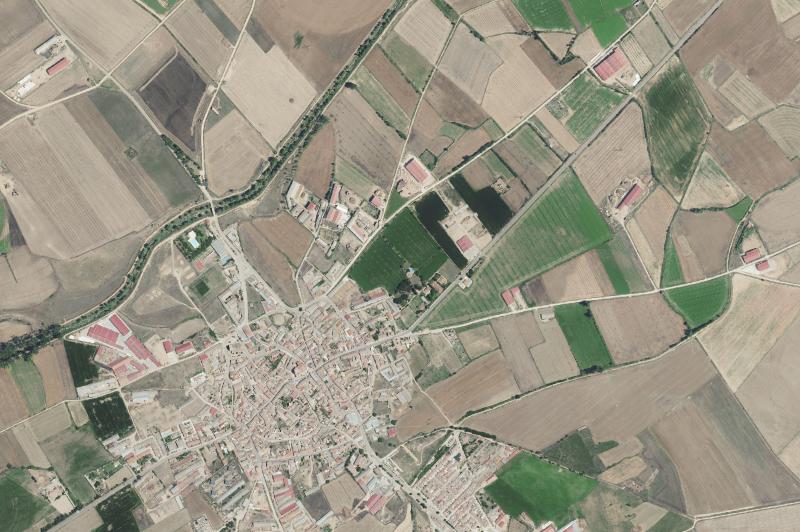 Ortofoto actual del núcleo de Villabrágima