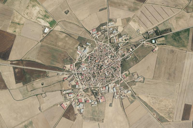 Ortofoto actual del núcleo de Villafrechós