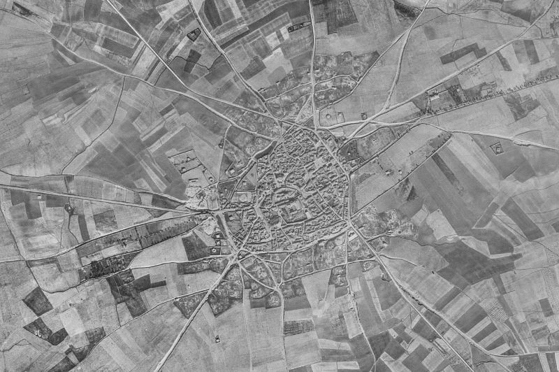 Ortofoto de 1956-1957 del núcleo de Villafrechós