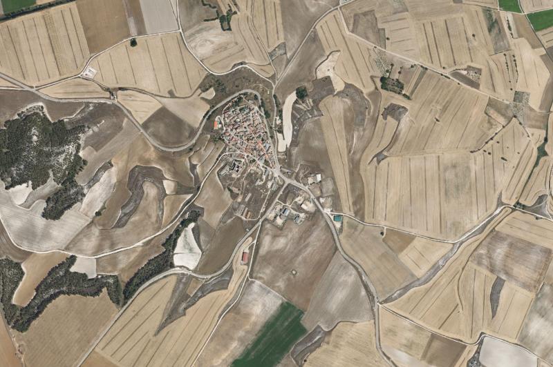 Ortofoto actual del núcleo de Villafuerte