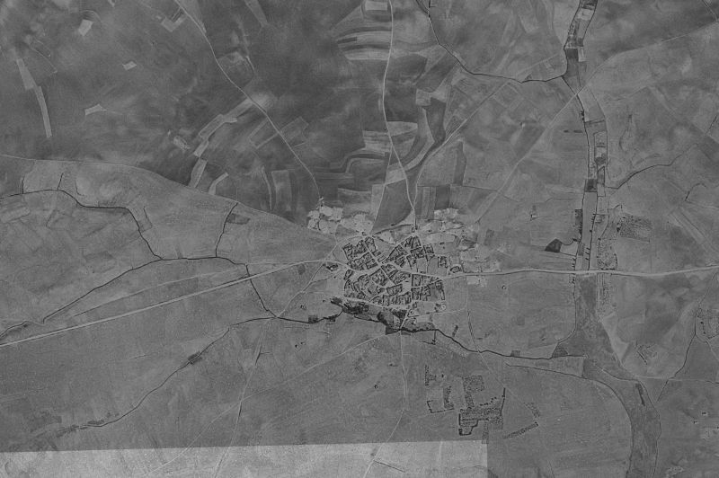 Ortofoto de 1956-1957 del núcleo de Villalba de la Loma