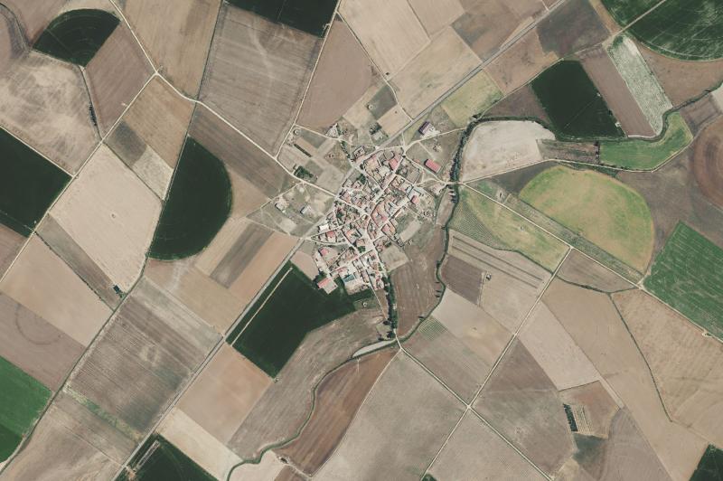 Ortofoto actual del núcleo de Villalbarba