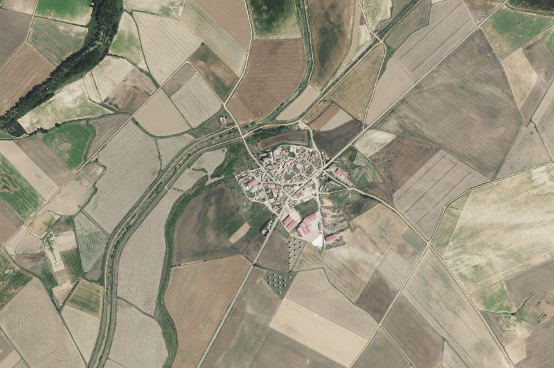 Ortofoto actual del núcleo de Villanueva de San Mancio