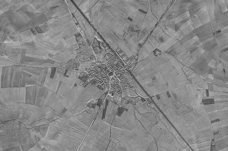 Ortofoto de 1956-1957 del núcleo de Villardefrades