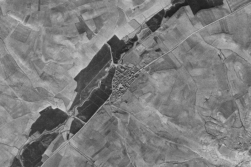 Ortofoto de 1956-1957 del núcleo de Villasexmir