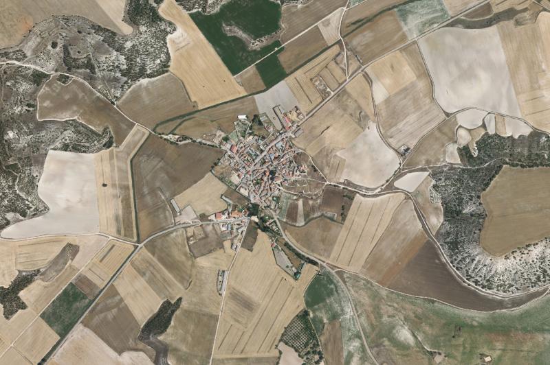 Ortofoto actual del núcleo de Villavaquerín