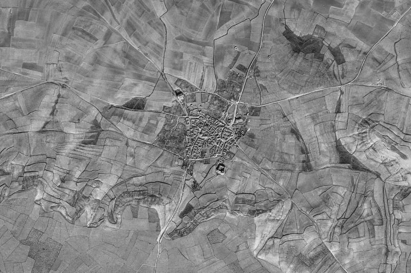 Ortofoto de 1956-1957 del núcleo de Villavellid