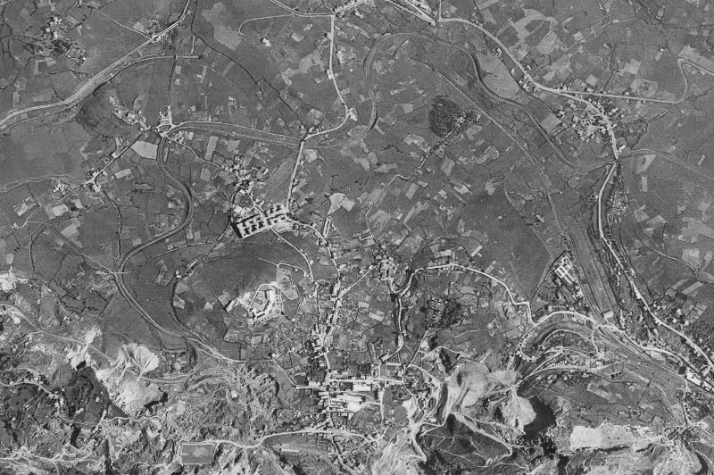 Ortofoto de 1956-1957 del núcleo de Abanto y Ciérvana-Abanto Zierbena