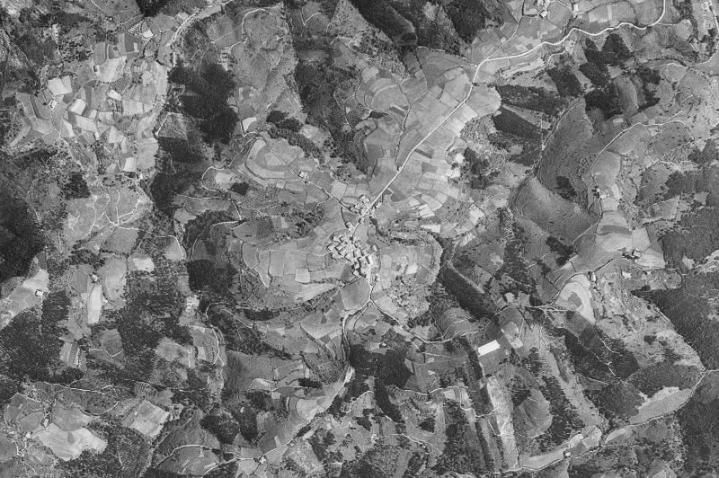 Ortofoto de 1956-1957 del núcleo de Amoroto