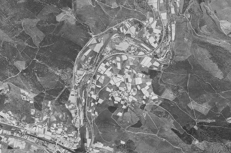 Ortofoto de 1956-1957 del núcleo de Arakaldo