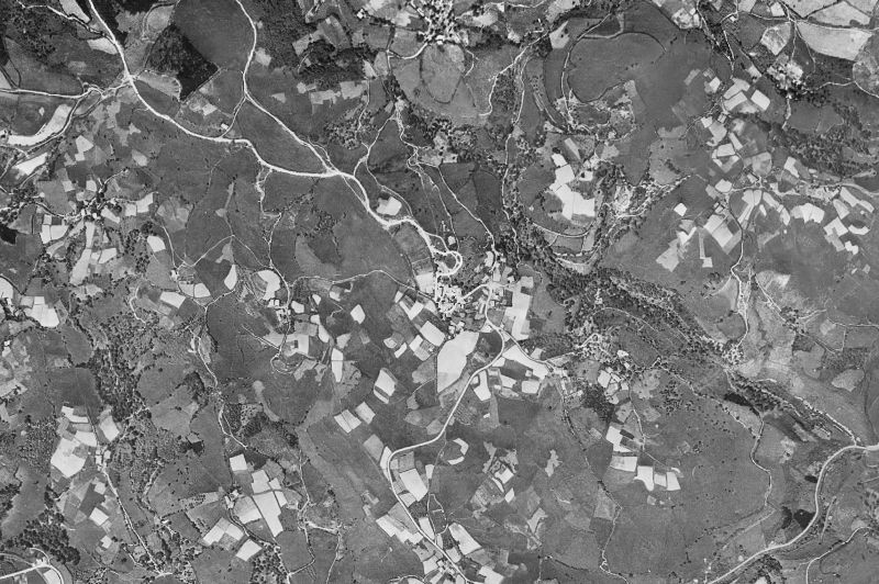 Ortofoto de 1956-1957 del núcleo de Artzentales