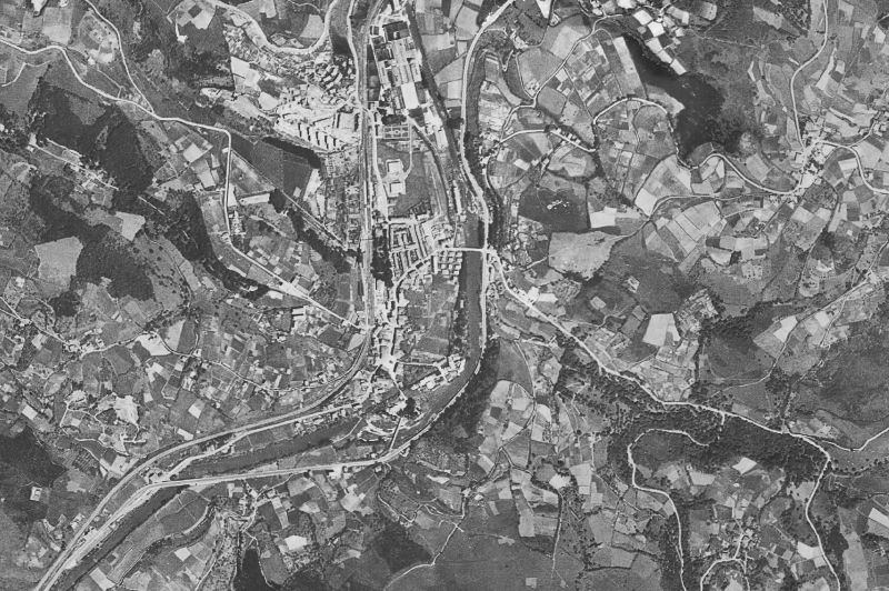 Ortofoto de 1956-1957 del núcleo de Arrigorriaga