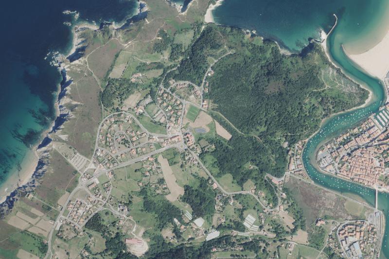 Ortofoto actual del núcleo de Barrika