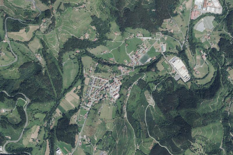 Ortofoto actual del núcleo de Berriatua