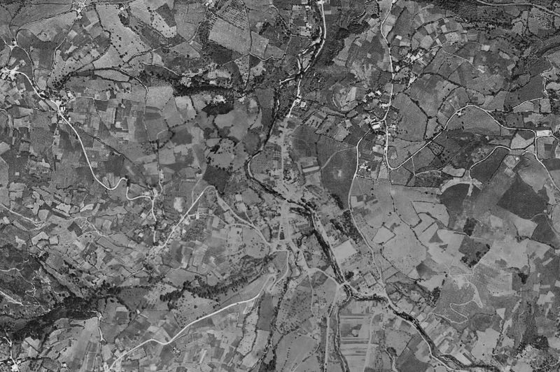 Ortofoto de 1956-1957 del núcleo de Karrantza Harana/Valle de Carranza