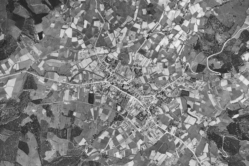 Ortofoto de 1956-1957 del núcleo de Elorrio