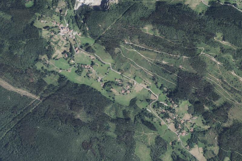 Ortofoto actual del núcleo de Ereño