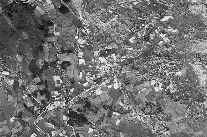 Ortofoto de 1956-1957 del núcleo de Galdames