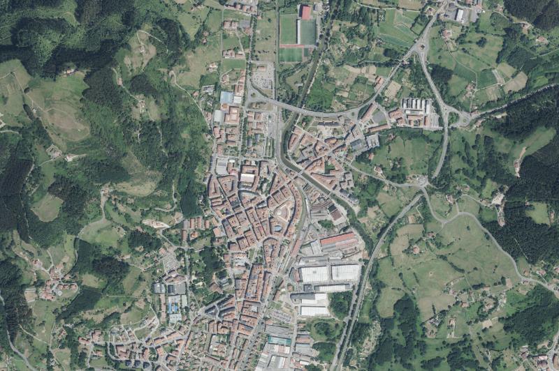 Ortofoto actual del núcleo de Gernika-Lumo