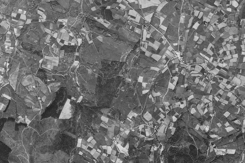 Ortofoto de 1956-1957 del núcleo de Laukiz