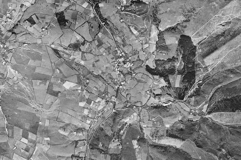 Ortofoto de 1956-1957 del núcleo de Lemoiz