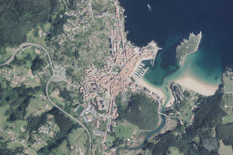 Ortofoto actual del núcleo de Lekeitio