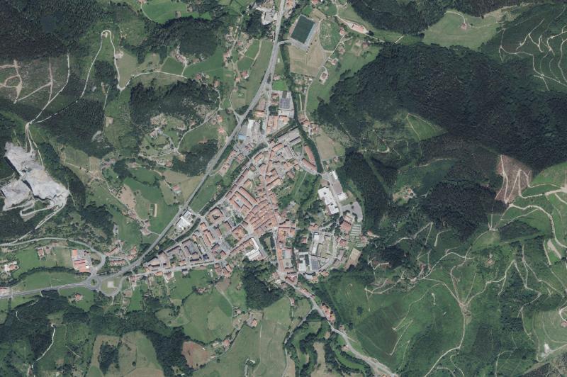 Ortofoto actual del núcleo de Markina-Xemein