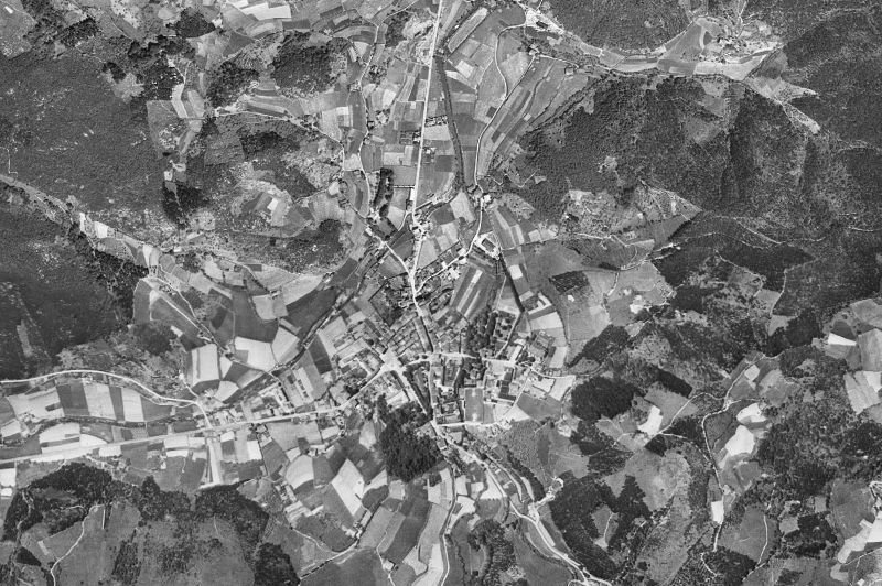 Ortofoto de 1956-1957 del núcleo de Markina-Xemein