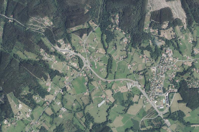 Ortofoto actual del núcleo de Maruri-Jatabe