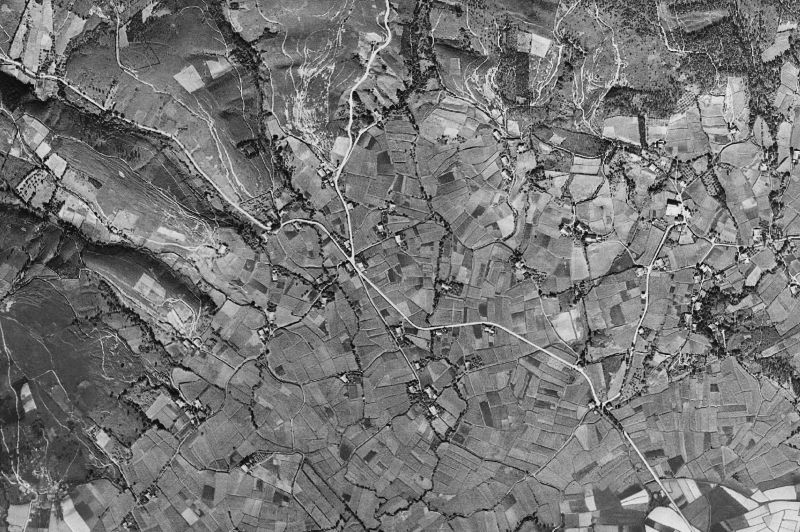 Ortofoto de 1956-1957 del núcleo de Maruri-Jatabe