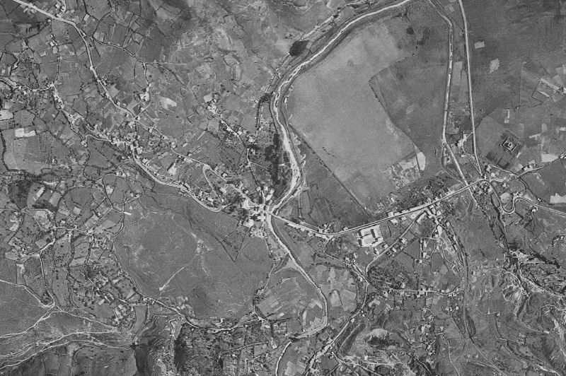 Ortofoto de 1956-1957 del núcleo de Muskiz
