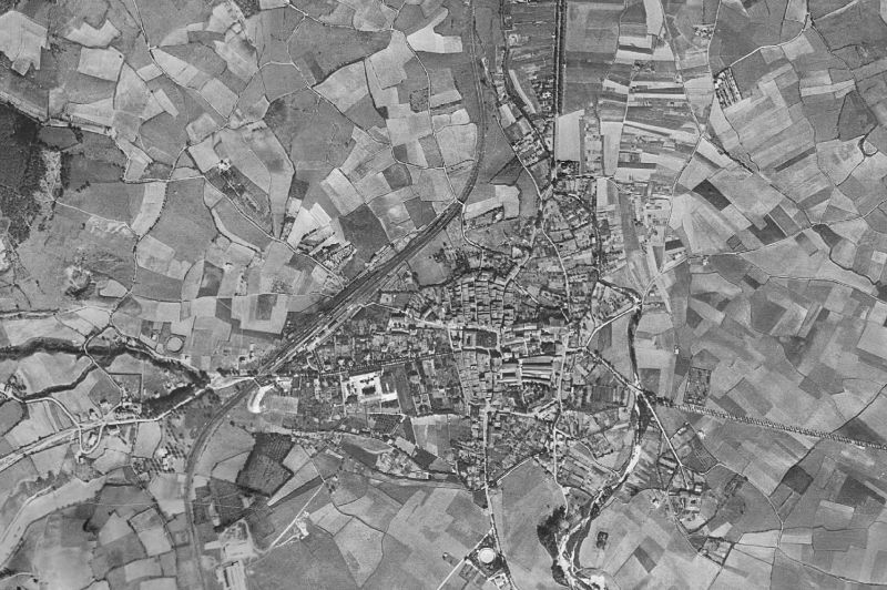 Ortofoto de 1956-1957 del núcleo de Urduña/Orduña