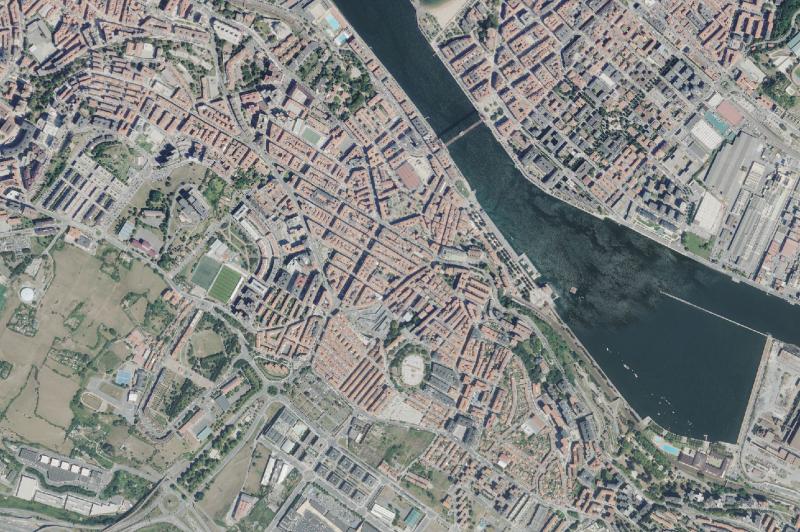 Ortofoto actual del núcleo de Portugalete