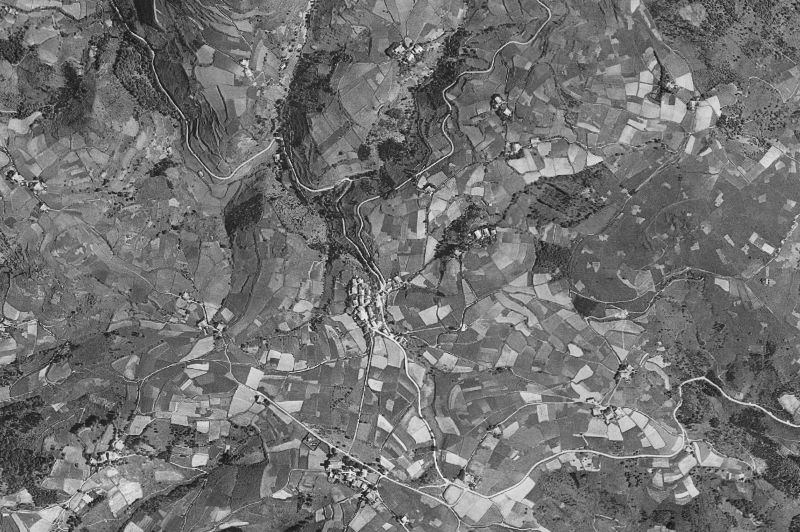 Ortofoto de 1956-1957 del núcleo de Errigoiti