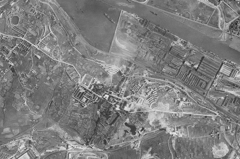 Ortofoto de 1956-1957 del núcleo de Sestao