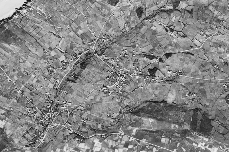 Ortofoto de 1956-1957 del núcleo de Sopela