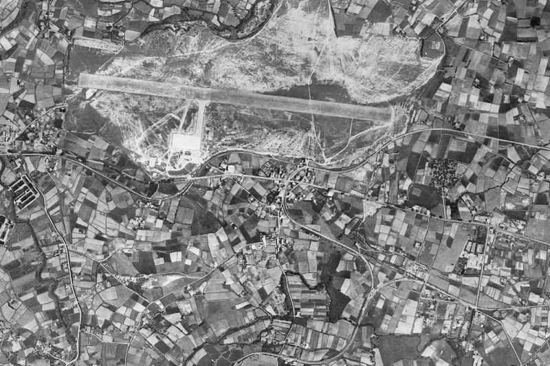 Ortofoto de 1956-1957 del núcleo de Sondika