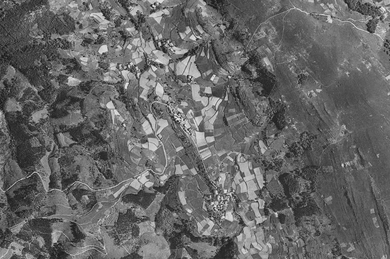 Ortofoto de 1956-1957 del núcleo de Nabarniz